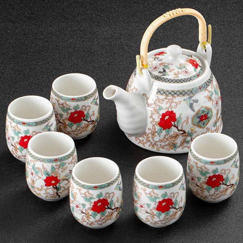 Elegant Tea Collection, Japanese Tea Set, Porcelain Strainer Pot - available at Sparq Mart