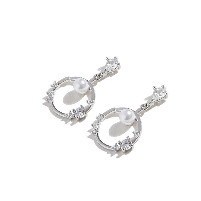 Electroplated Circle Earrings, Elegant Geo Earrings, Korean Fashion Jewelry - available at Sparq Mart