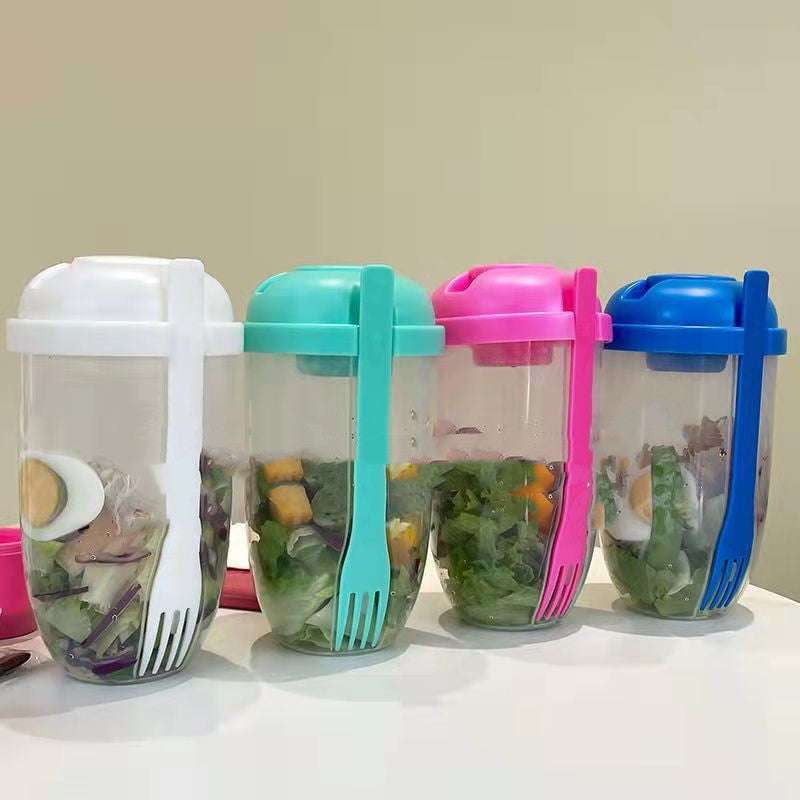 Leak-proof salad cup, modern minimalist cup, portable meal container - available at Sparq Mart