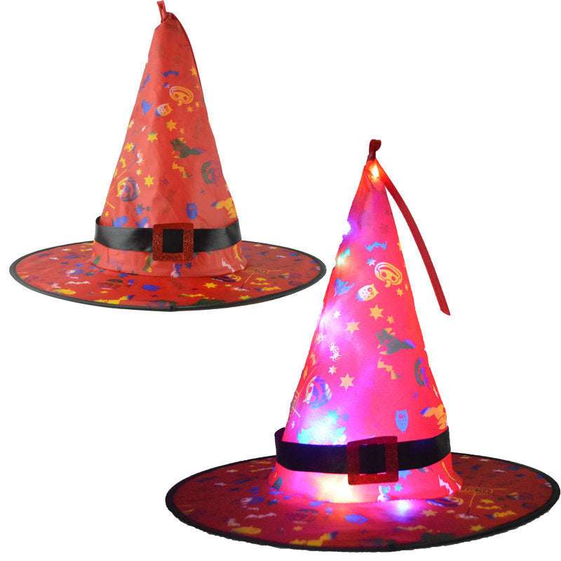 Halloween LED hat, LED holiday decoration, light-up party props - available at Sparq Mart