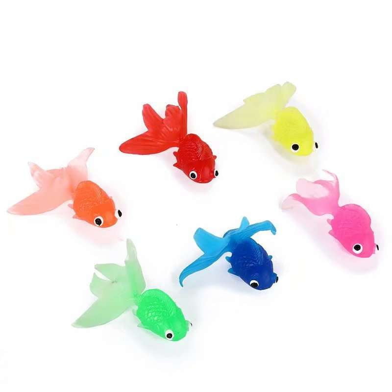 Kids Fishing Toy, Plastic Goldfish Toy, Simulation Fish Playset - available at Sparq Mart