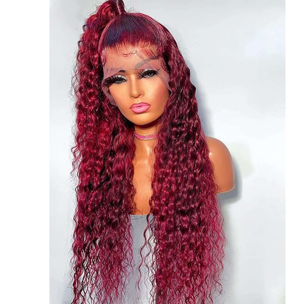 fashion lace wig, long curly wig, realistic fiber wig - available at Sparq Mart