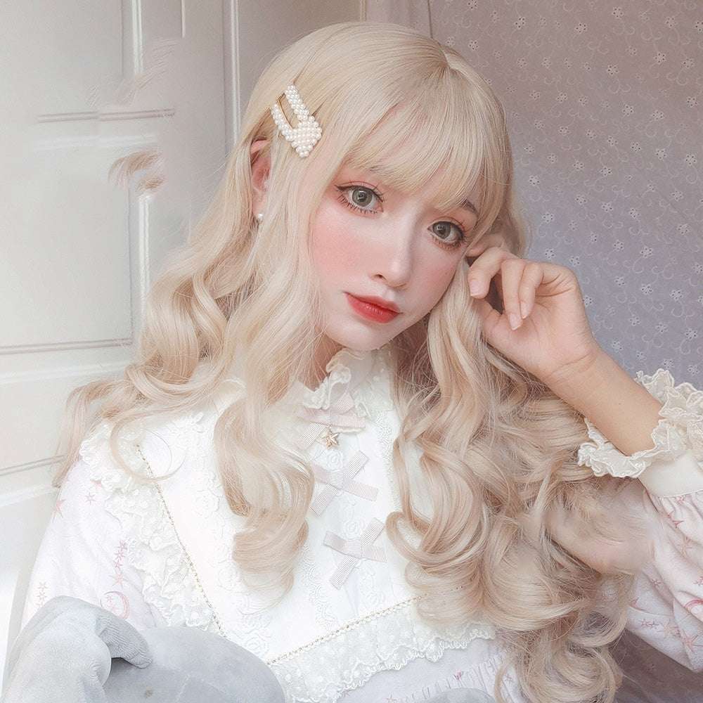 Female Long Curly Wig, Lolita Daily Wig, Soft Girl Wig - available at Sparq Mart