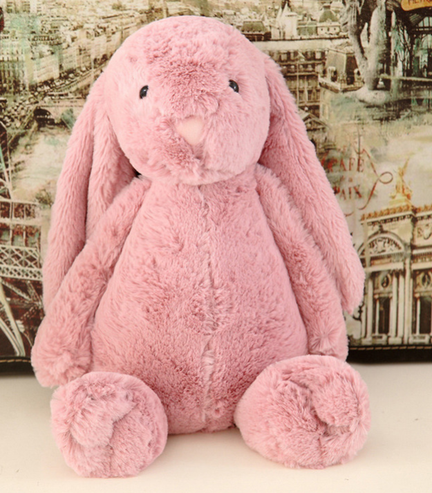 Long-eared Stuffed Animal, Rabbit Plush Toy, Soft Bunny Toy - available at Sparq Mart