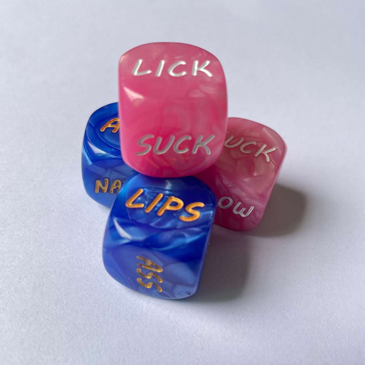 Acrylic Dice Collection, Luminous Gaming Dice, Pearl Pattern Dice - available at Sparq Mart