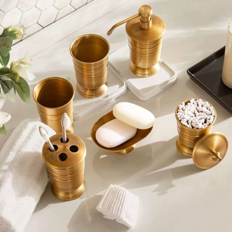 Bronze Bathroom Accessories, Luxurious, Sixpiece set - available at Sparq Mart