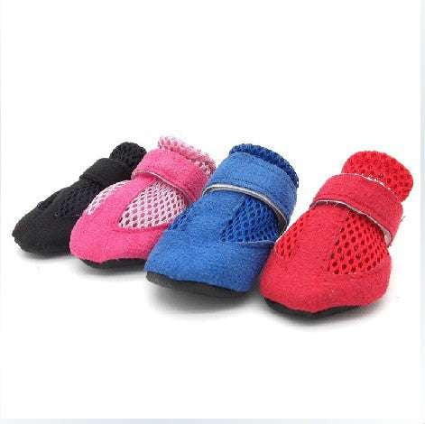 Antiskid Pet Shoes, Suede Dog Booties, Summer Dog Footwear - available at Sparq Mart