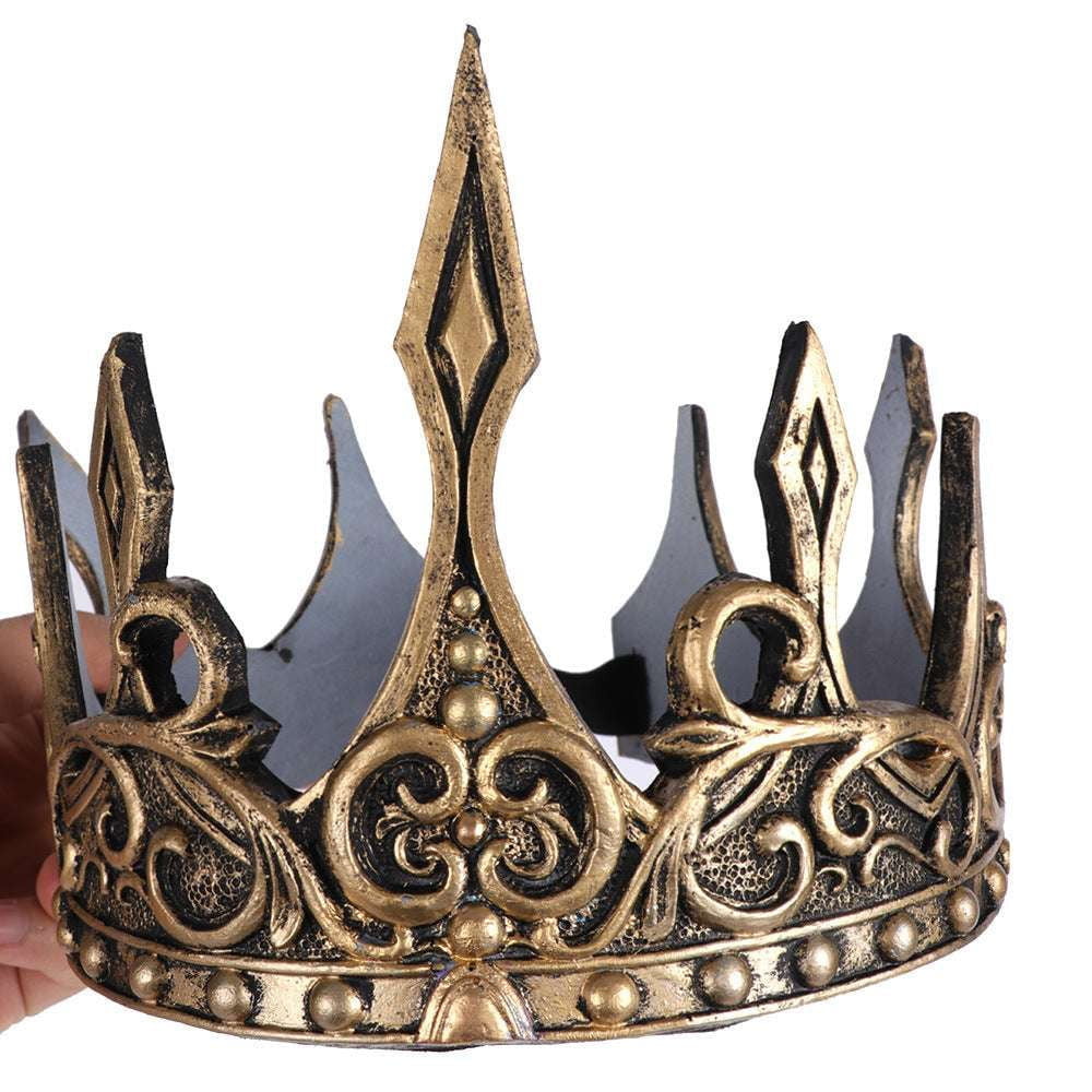 luxury king crown, stage crown props, theatrical headdress accessories - available at Sparq Mart