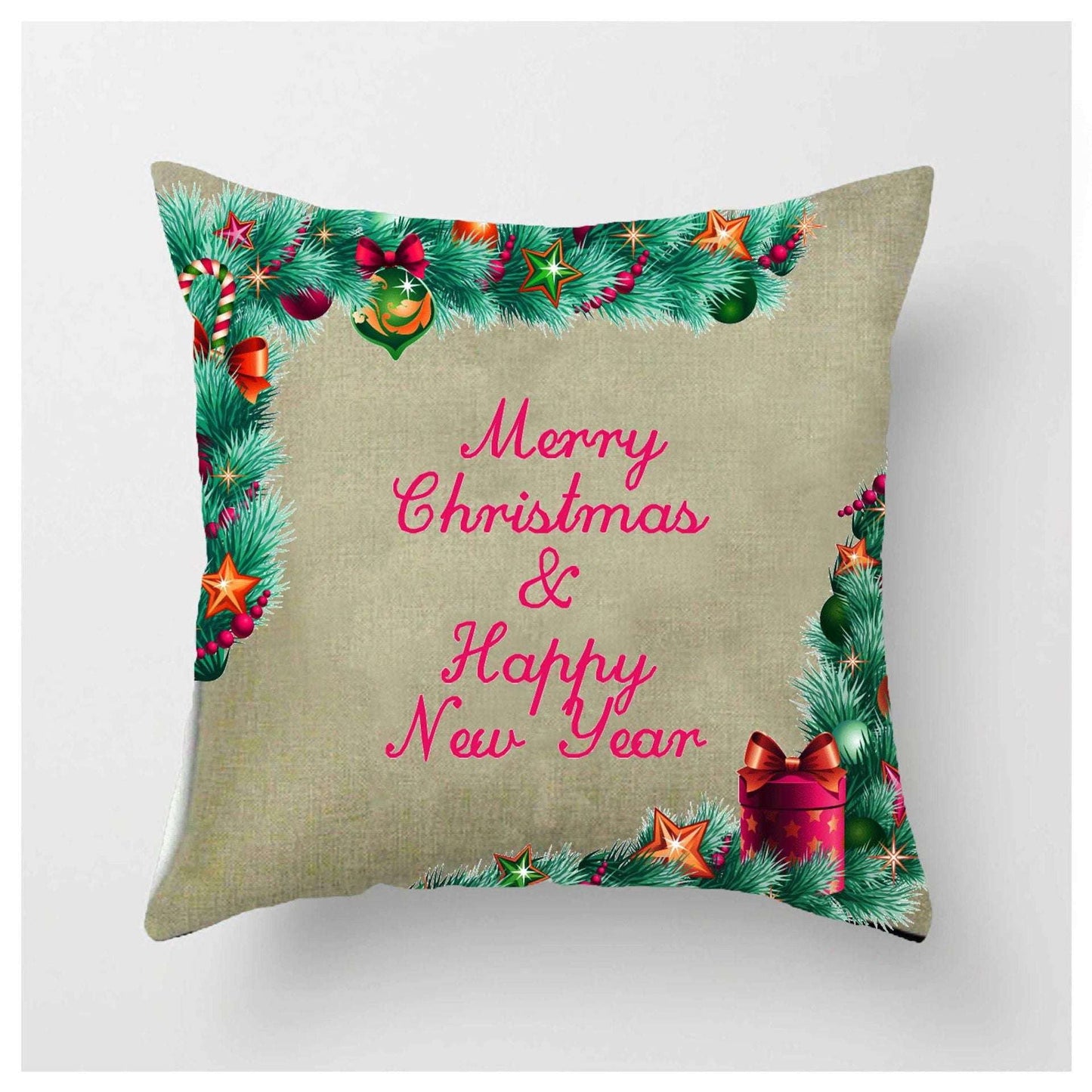 Christmas Ball Pillowcase, Festive Pillow Covers, Luxury Decorative Throw - available at Sparq Mart