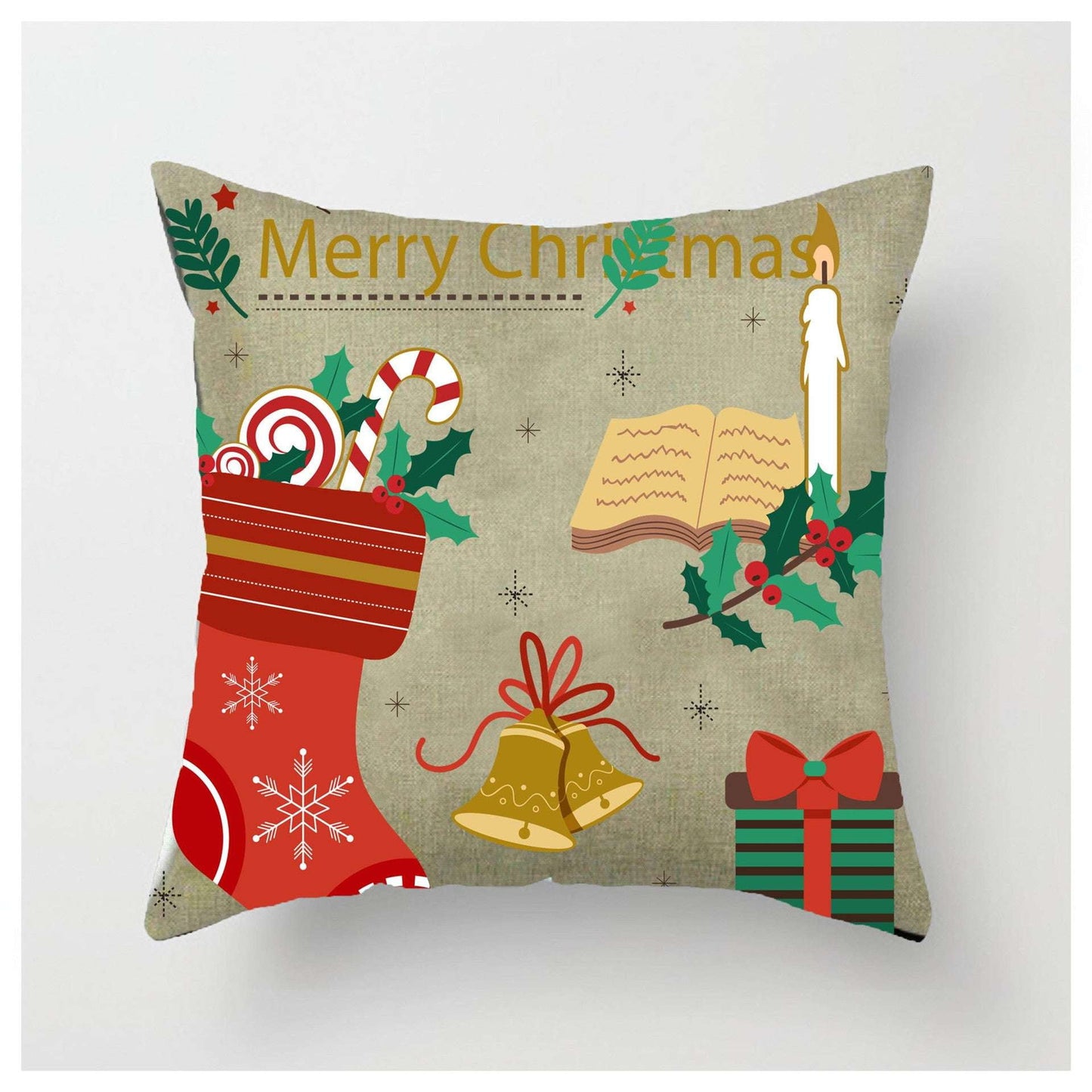 Christmas Ball Pillowcase, Festive Pillow Covers, Luxury Decorative Throw - available at Sparq Mart