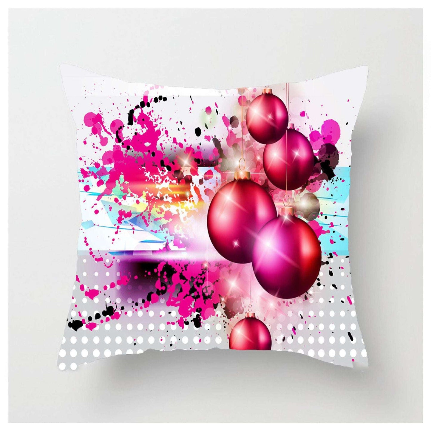 Christmas Ball Pillowcase, Festive Pillow Covers, Luxury Decorative Throw - available at Sparq Mart