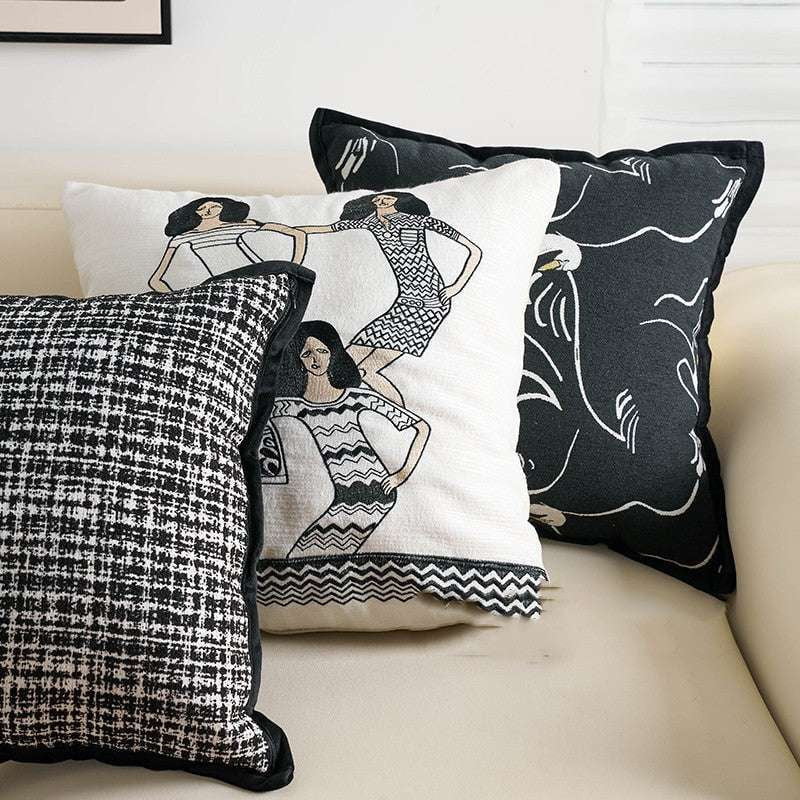 decorative pillowcase set, luxury pillow covers, modern sofa pillows - available at Sparq Mart