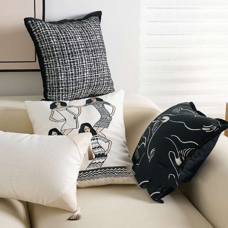 decorative pillowcase set, luxury pillow covers, modern sofa pillows - available at Sparq Mart