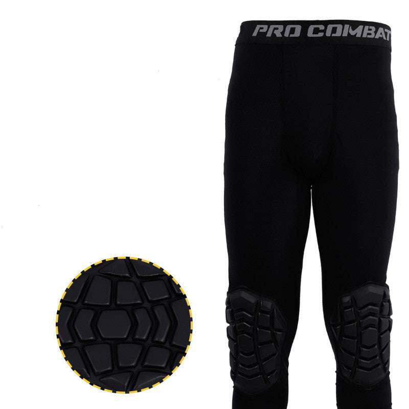 Anti-Collision Athletic Trousers, Durable Sportswear Pads, Reinforced Knee Clothing - available at Sparq Mart