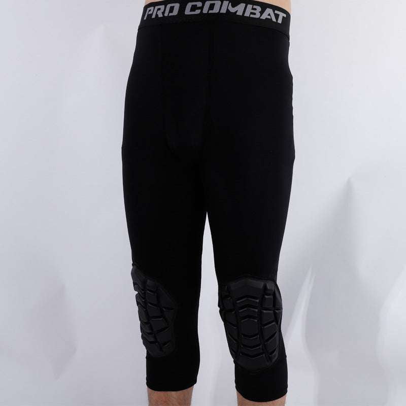 Anti-Collision Athletic Trousers, Durable Sportswear Pads, Reinforced Knee Clothing - available at Sparq Mart