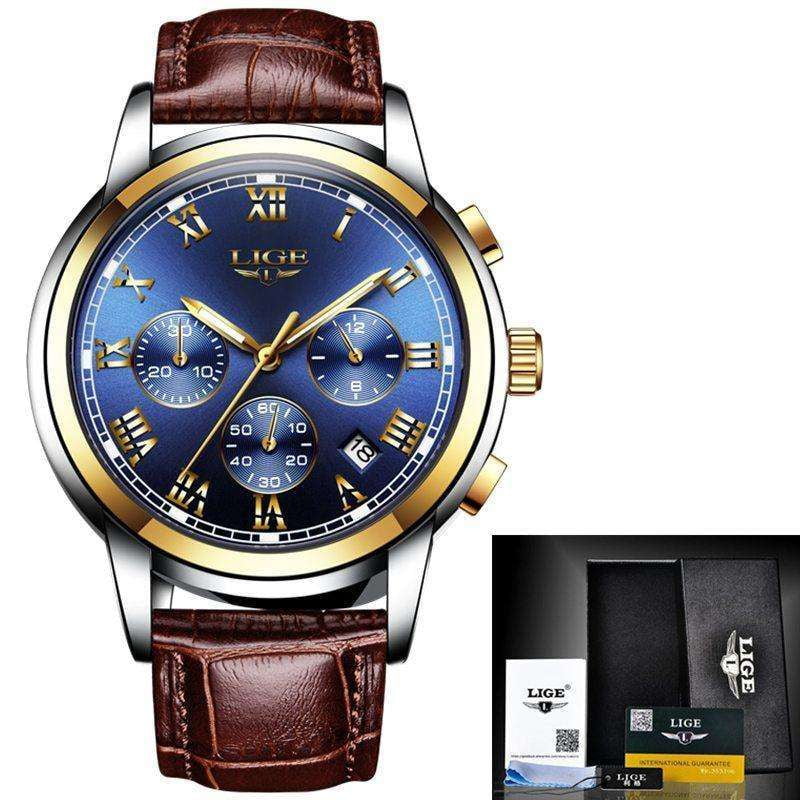 Casual Men's Watch, Designer Casual Watch, Genuine Leather Watch - available at Sparq Mart