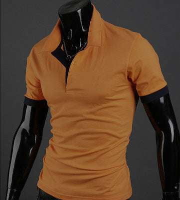 Casual Polo Shirt, Men's Contrast Polo, Polo T-Shirt Fashion - available at Sparq Mart