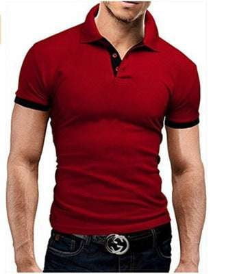 Casual Polo Shirt, Men's Contrast Polo, Polo T-Shirt Fashion - available at Sparq Mart