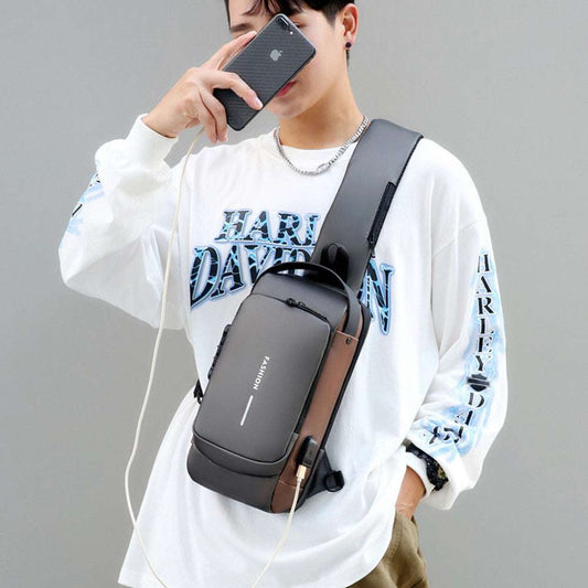 Anti-Theft Messenger, Fashion Chest Pack, Secure Travel Bag - available at Sparq Mart