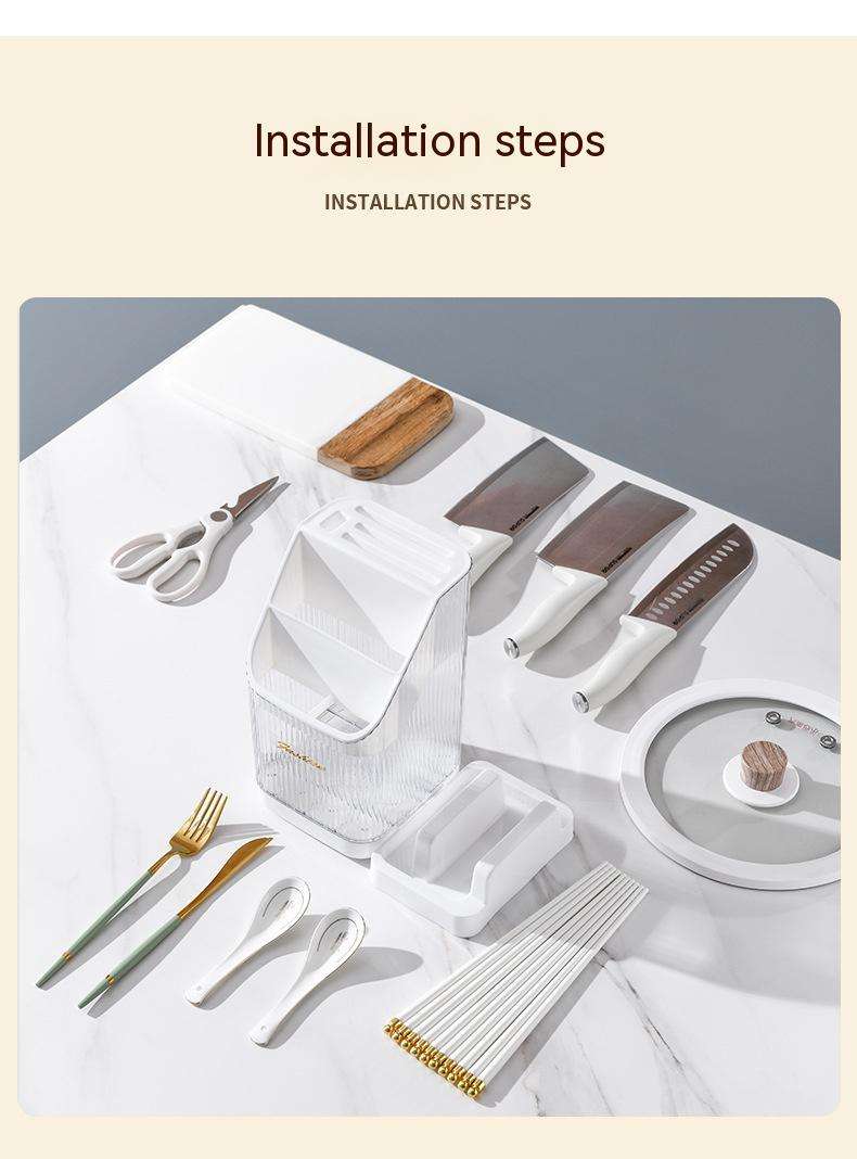 chopsticks holder rack, kitchen shelf organizer, multi-purpose utensil storage - available at Sparq Mart