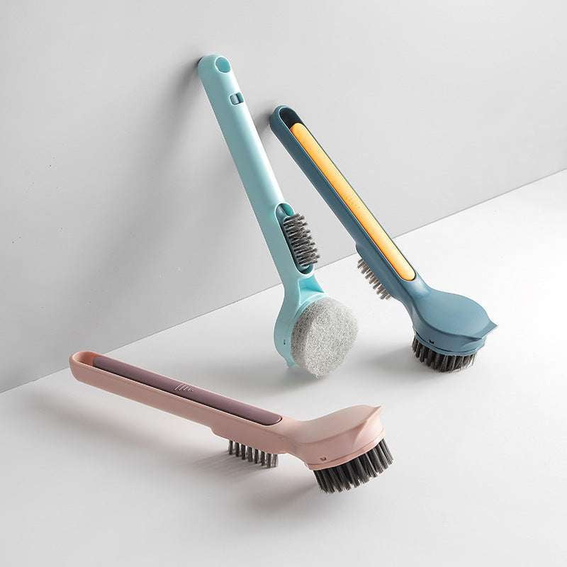 kitchen decontamination, long handle pot brush, multifunctional cleaning brush - available at Sparq Mart