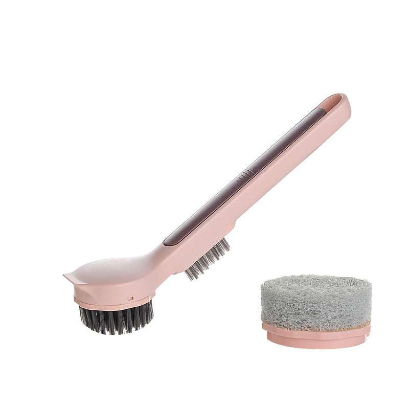 kitchen decontamination, long handle pot brush, multifunctional cleaning brush - available at Sparq Mart