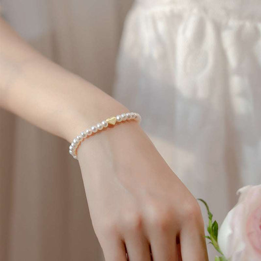 Elegant pearl jewelry, female bracelet, freshwater pearl - available at Sparq Mart