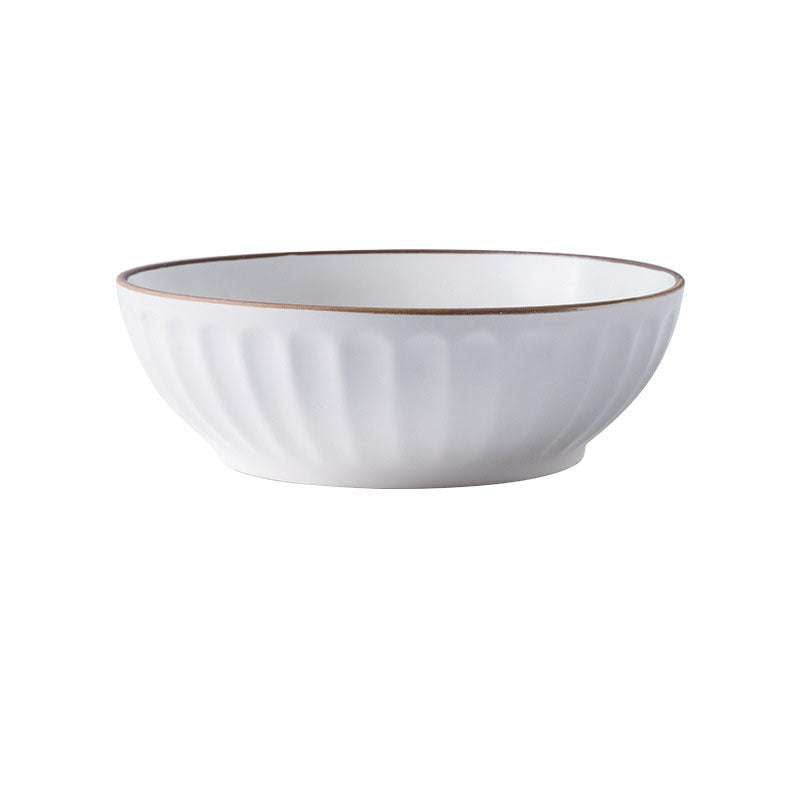 ceramic steak plate, creative dinnerware set, Nordic ceramic tableware - available at Sparq Mart