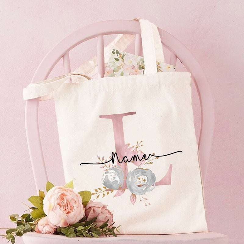 Custom Alphabet Bags, Personalized Canvas Tote, Unique Letter Totes - available at Sparq Mart