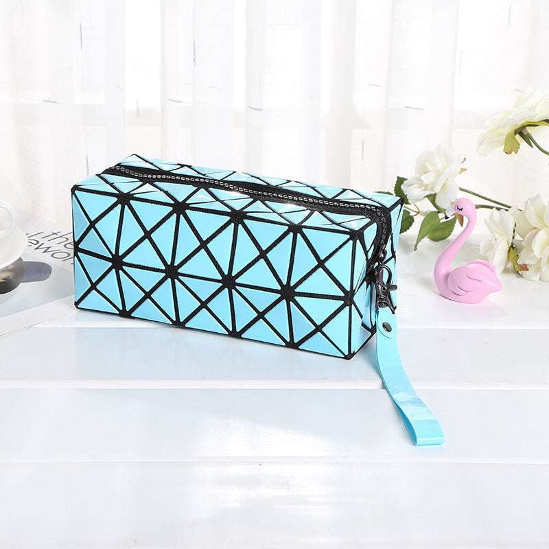 Creative Travel Organizer, Folding Rhombus Makeup, Portable Geometric Cosmetic - available at Sparq Mart