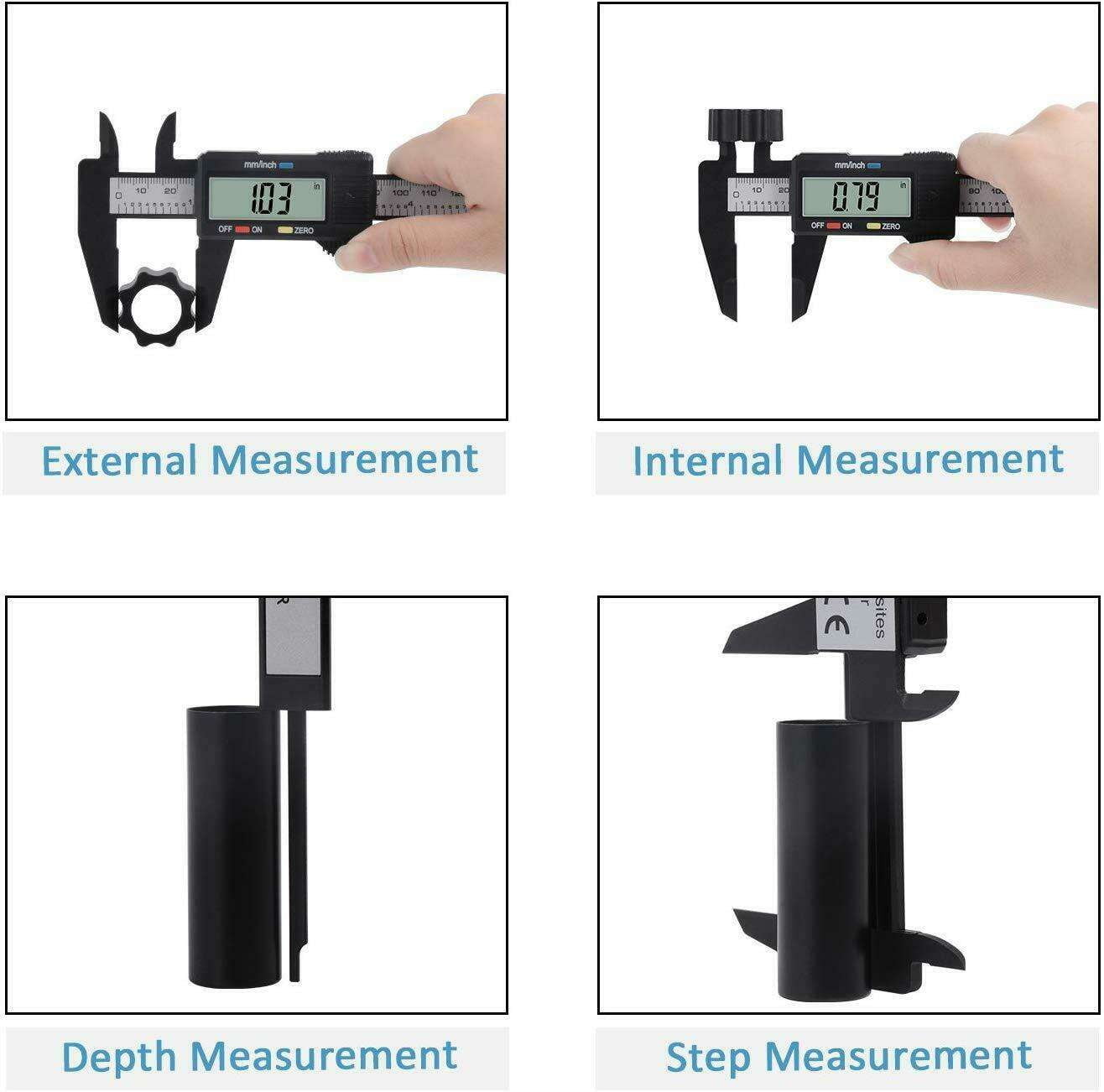 carbon fiber vernier, micrometer ruler 150mm, precision digital caliper - available at Sparq Mart