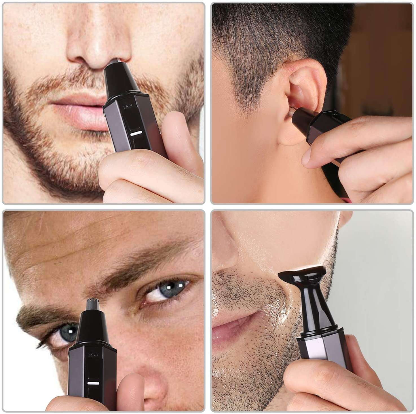 Comfortable Hair Grooming, LED Nose Hair Trimmer, Men's Ear Trimmer - available at Sparq Mart