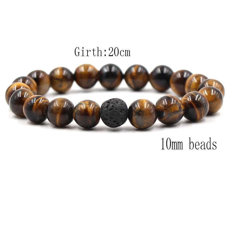 Lava Bead Accessory, Lava Stone Bracelet, Tiger Eye Jewelry - available at Sparq Mart