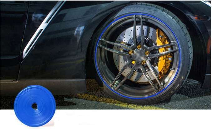 Colorful Wheel Trim, Custom Hub Accents, Decorative Hub Overlays - available at Sparq Mart