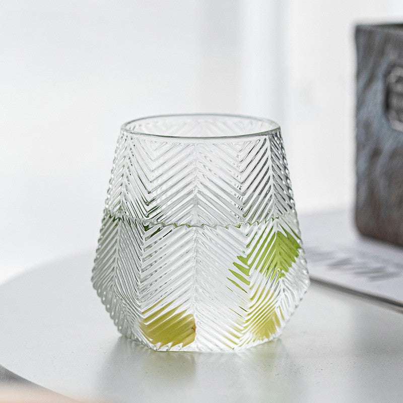 Clear glass whiskey cup, home drinking cup, premium whiskey glass - available at Sparq Mart