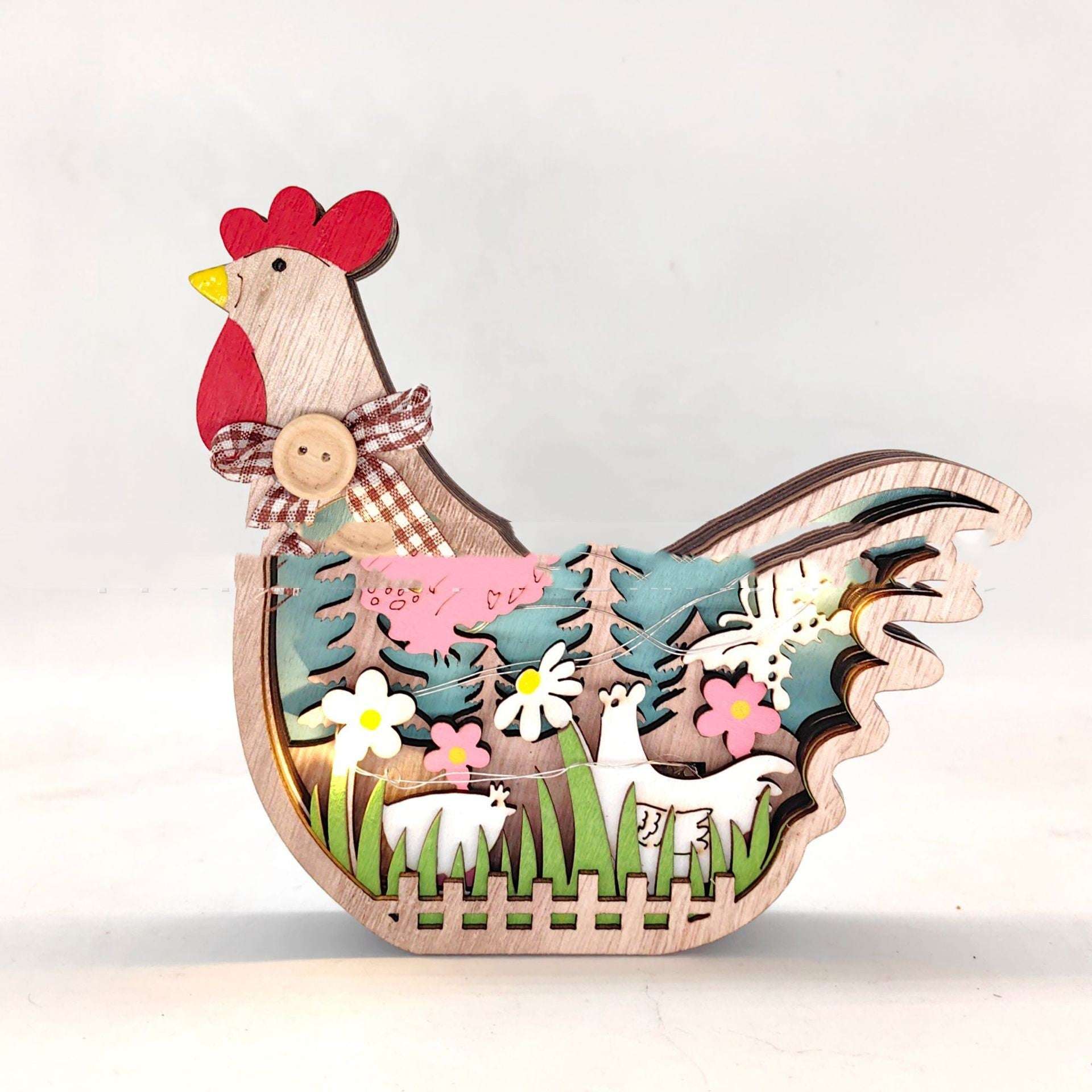 decorative table top, Easter wooden turkey, ornaments - available at Sparq Mart