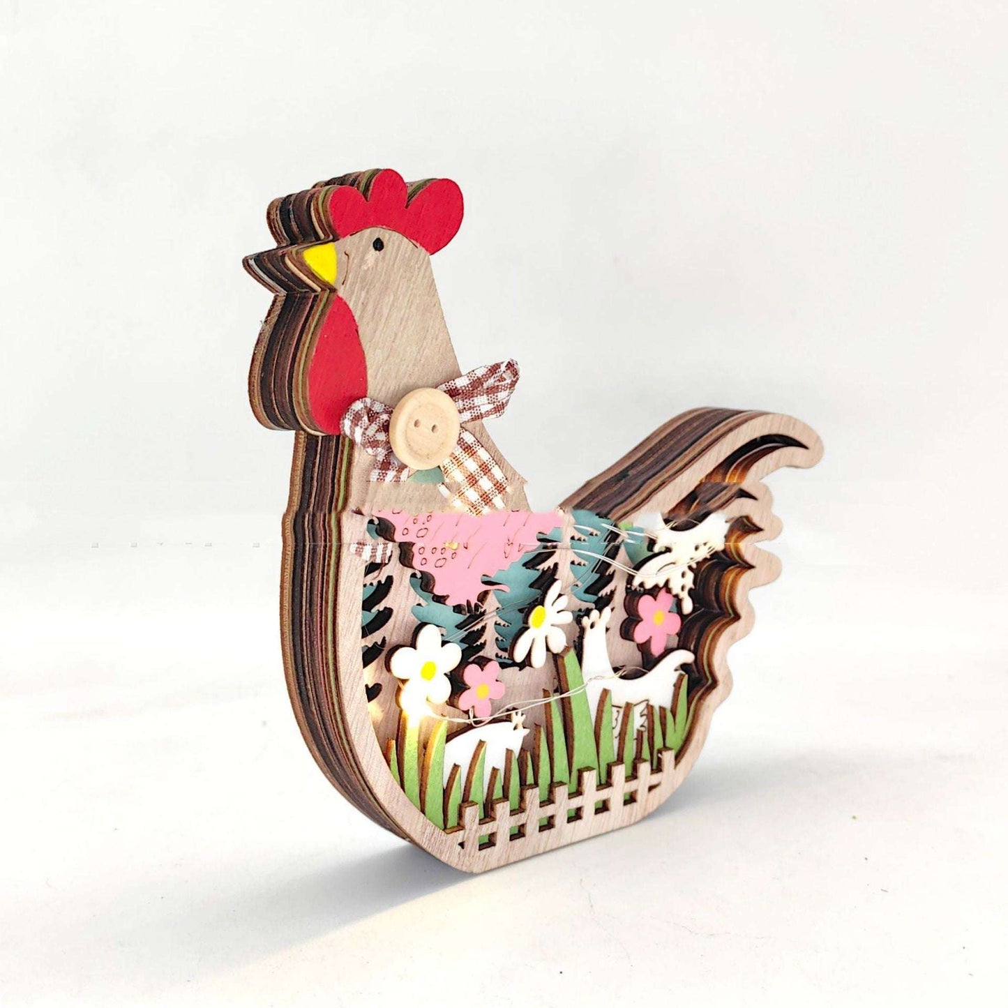 decorative table top, Easter wooden turkey, ornaments - available at Sparq Mart