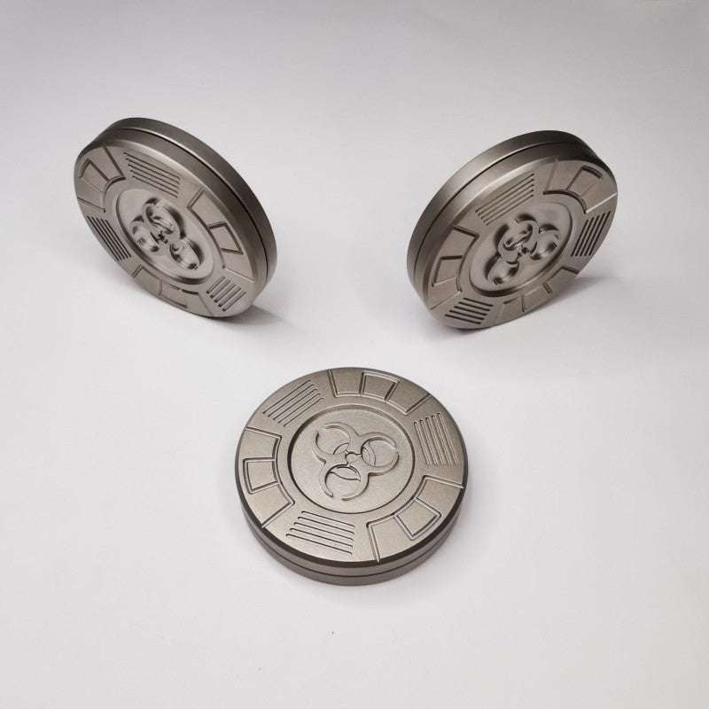 Coin Push Fidget, EDC Stress Reliever, Fingertip Gyro Spinner - available at Sparq Mart