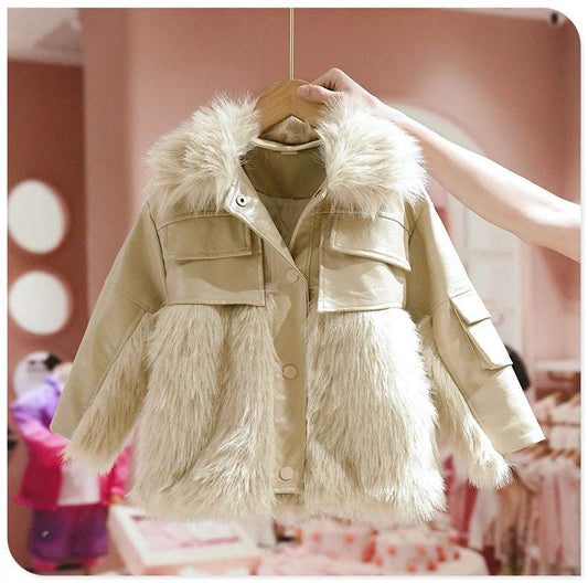 Fashion girls fur, Thickened coat, Wholesale fur coat - available at Sparq Mart