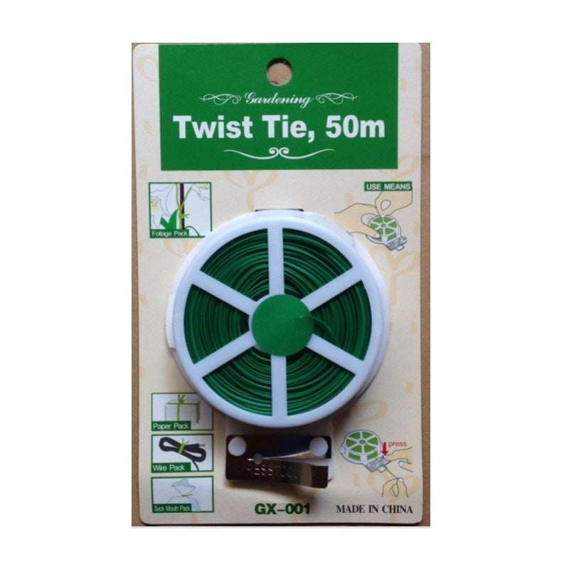 Durable Plant Tie, Garden Thread 50M, Green Gardening Thread - available at Sparq Mart