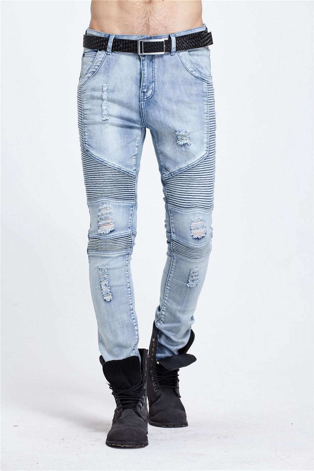 Durable Washed Jeans, Jonas Denim Jeans, Mid Waist Denim - available at Sparq Mart