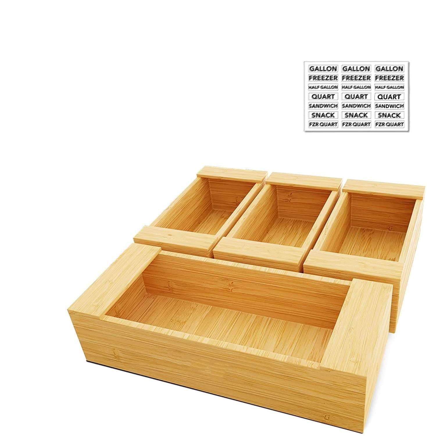 food storage organizer, kitchen drawer organization, sandwich wrapper holder - available at Sparq Mart
