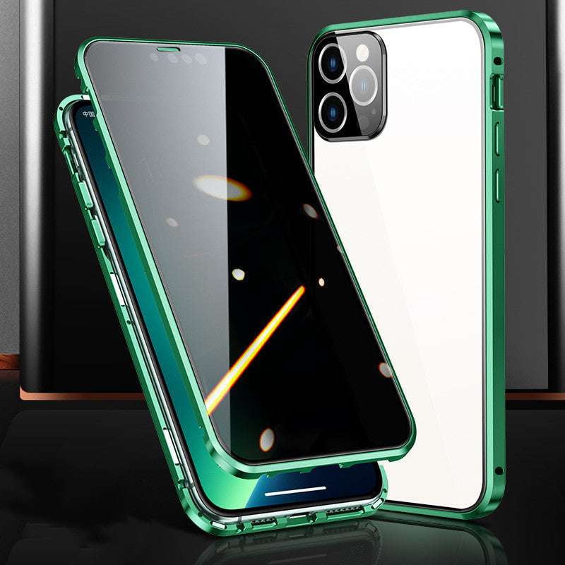 Anti Peeping Cover, Magnetic Privacy Case, Tempered Glass Protection - available at Sparq Mart