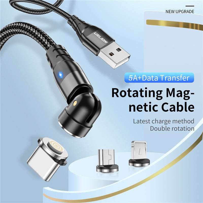 Magnetic fast charging, Premium phone charger, Rotating phone charger - available at Sparq Mart