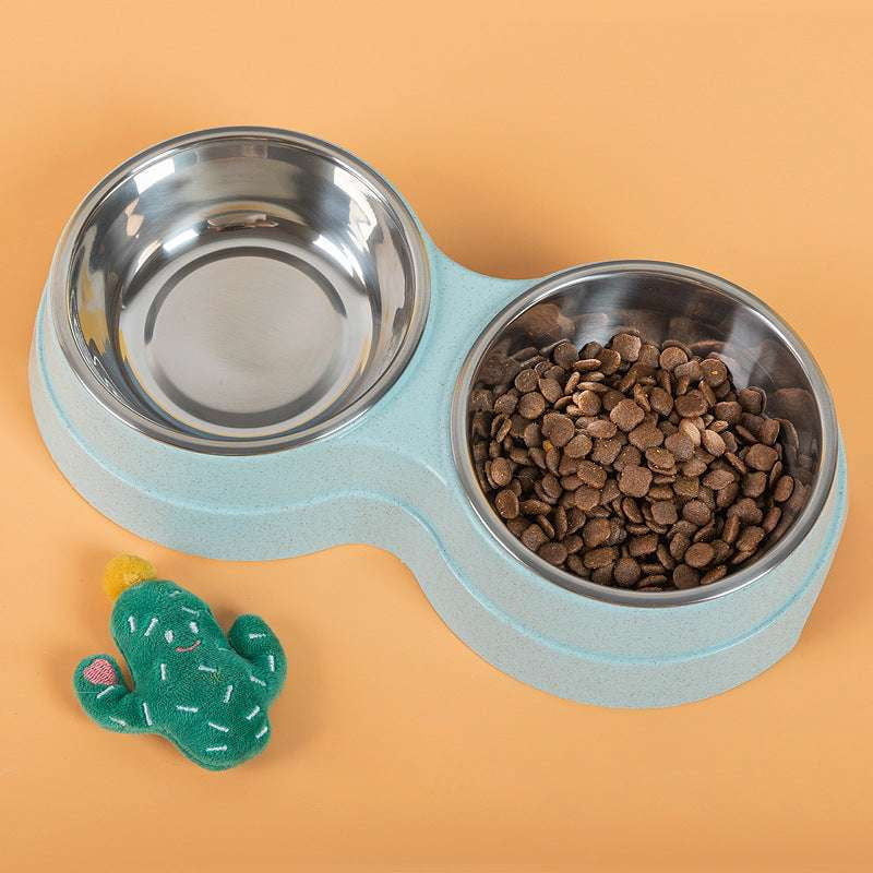 cat drinking dish, puppy feeding supplies, stainless pet bowls - available at Sparq Mart