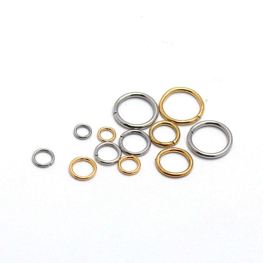 Electrolysis Process Rings, Stainless Steel Jewelry, Vacuum Gold-Plated - available at Sparq Mart