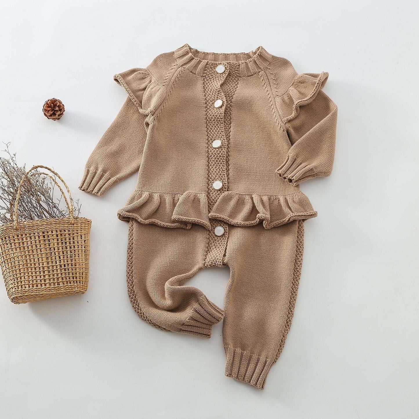 cozy baby onesie, infant woolen romper, pure cotton bodysuit - available at Sparq Mart