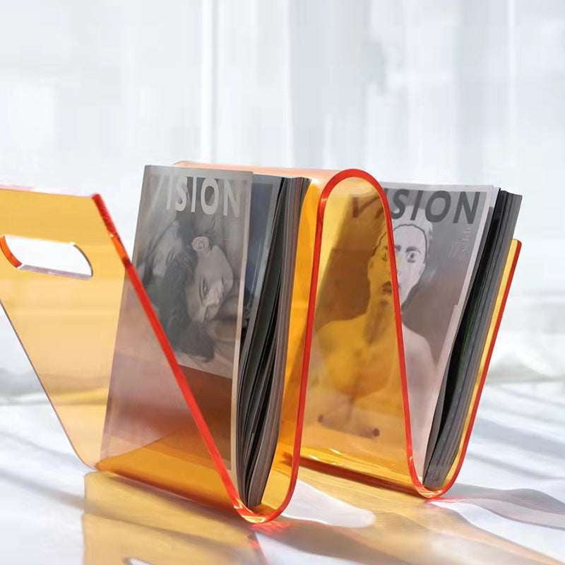 Acrylic Storage Solution, Decorative Book Display, Retro Bookstand Rack - available at Sparq Mart