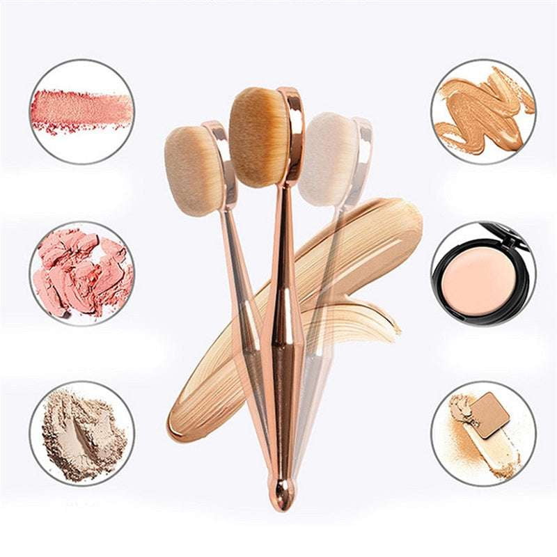 Makeup Application Brush, Precision Foundation Brush, Rose Gold Brush - available at Sparq Mart