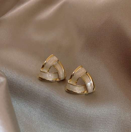 Luxury Fashion Earrings, Silver Needle Earrings, Sterling Stud Earrings - available at Sparq Mart